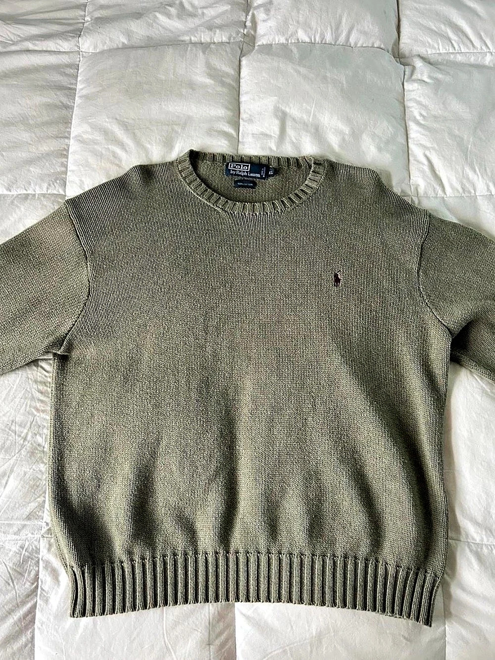 Polo by Ralph Lauren w
Women’s Cotton Crewneck Sweater Size XL